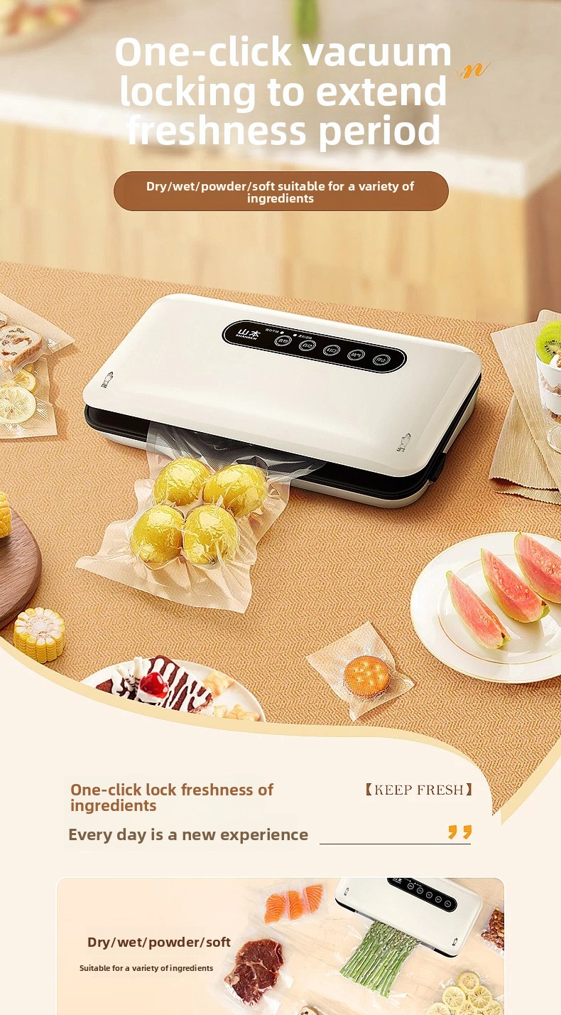 Vacuum Sealer - Mini Vakum Kapatma Makinesi Otomatik Ev