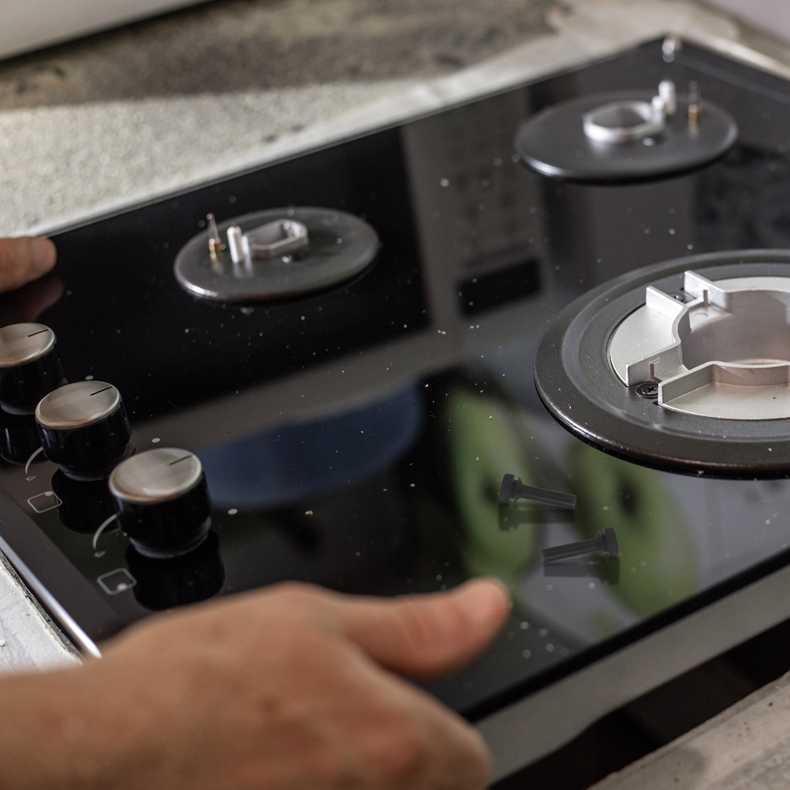 Commercial Kitchen Stove - 12 Adet Gaz Sobası Kauçuk Ayaklar