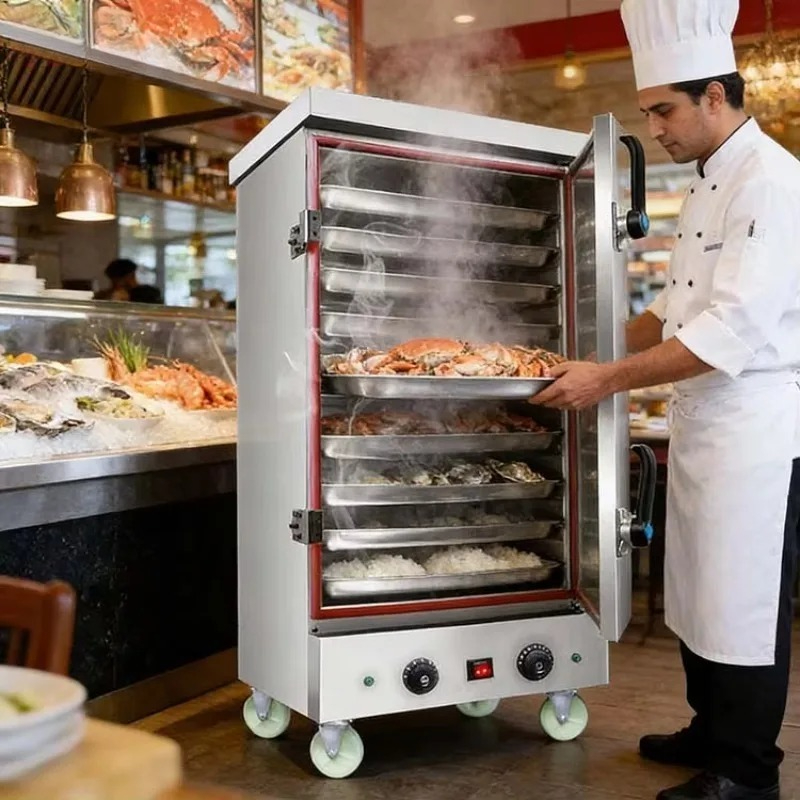 Commercial Kitchen Cooking - Ticari Mutfak Ekipmanları Gazlı Yiyecek Buharlayıcıları