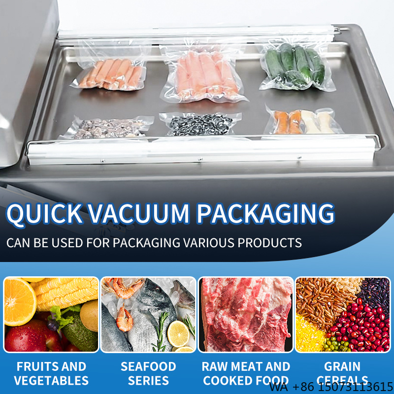 Vacuum Sealer - DZ-500 Ticari Vakum Makinesi Çift Bölmeli,