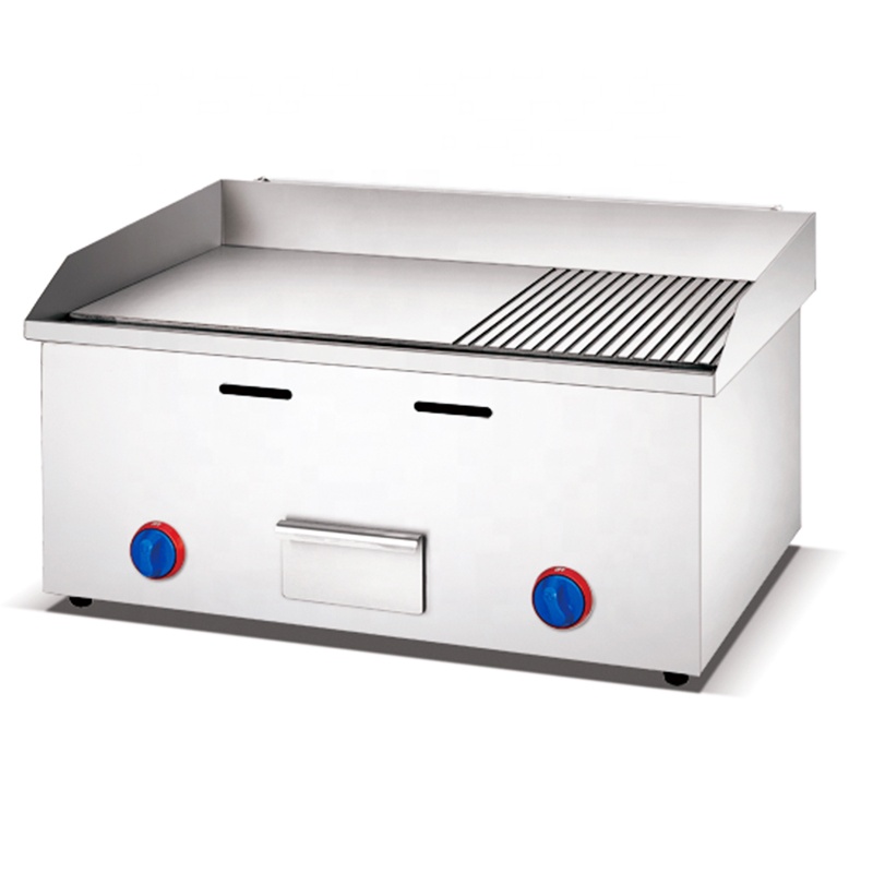 Commercial Kitchen Griddle - Ticari Mutfak Paslanmaz Çelik Büyük Düz
