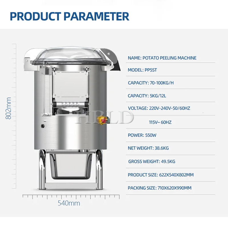 Elektrikli Ticari Paslanmaz Çe - Commercial Potato Peeler incelemesi ve fiyatı